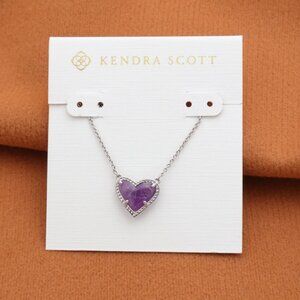 Kendra Scott | Ari Heart - Silver Amethyst Necklace